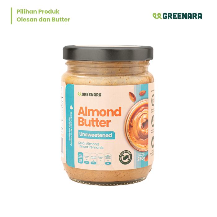 

Greenara Unsweetened Almond Butter 230Gr / Selai Almond