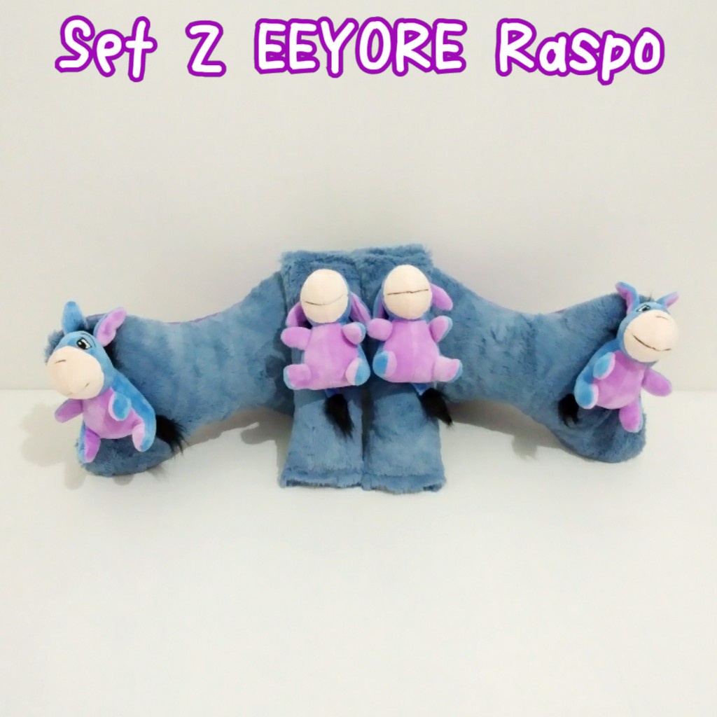 bantal mobil set 2 Boneka Eeyore Raspo