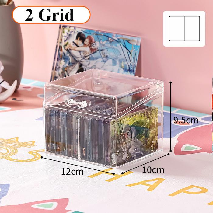 [Vinnatsu]Kpop Photocard Organizer Wadah Photocard Toploader Collect Box Anti Debu Card Storage Box