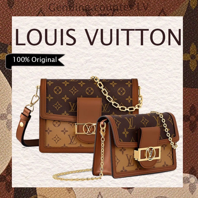 LV Louis Vuitton DAUPHINE Color Block Single Shoulder Crossbody Women's Bag M68746 M45958 M45959