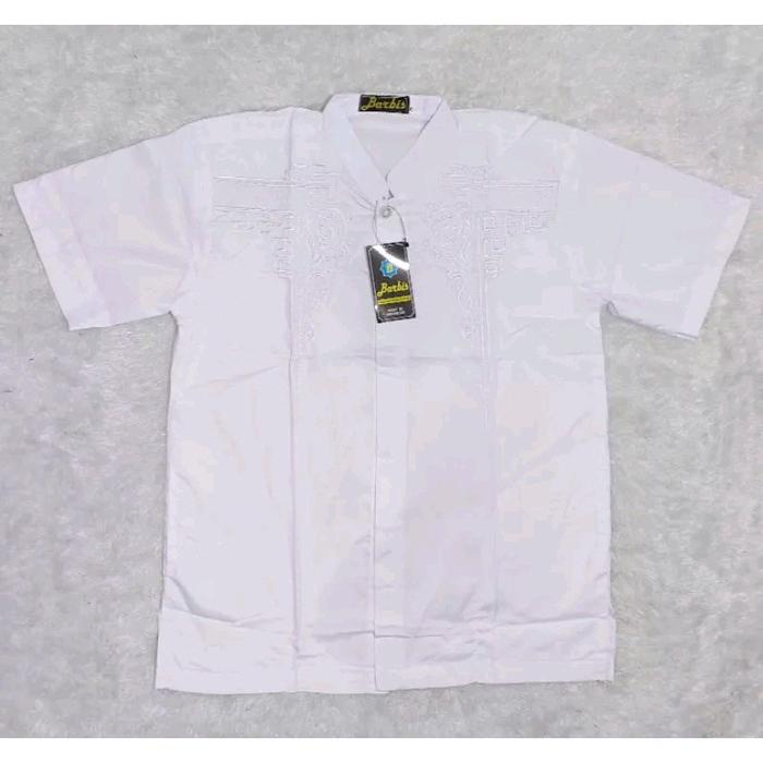 BAJU KOKO PUTIH ANAK TANGGUNG SD - SMP LENGAN PENDEK BAGUS MURAH