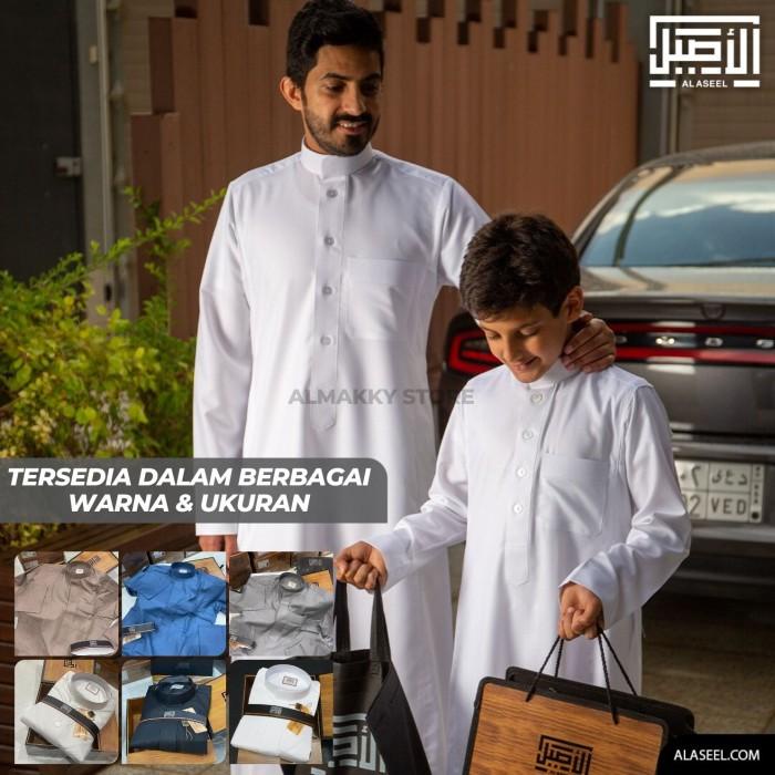 AL ASEEL PREMIUM KATUN DEWASA MANSET - Jubah Gamis Arab Pria Koko