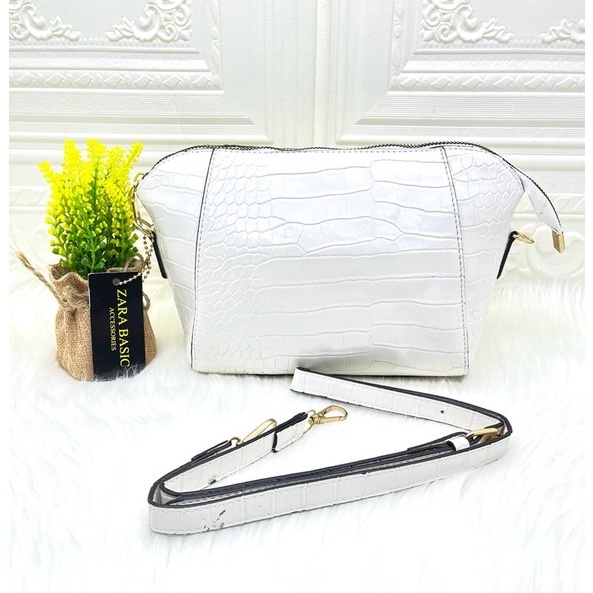 [ORIGINAL 100%] Tas Wanita Zara Zr 78523 Croco Women Shoulder Bags Tas Kulit Wanita Branded Termurah