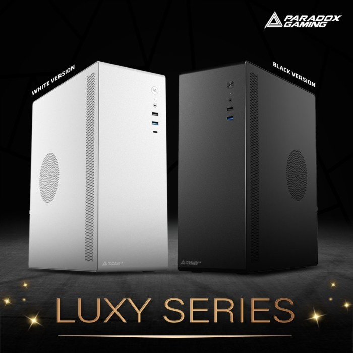 Limited Paradox Gaming Luxy Series Black - Include Psu 200W Gaming Pc Case