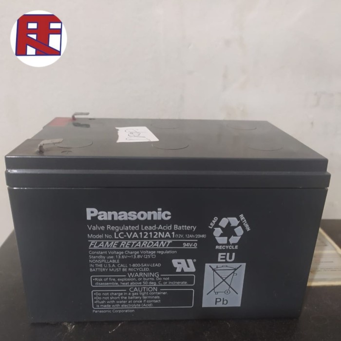New Battery Aki Kering Panasonic 12V 12Ah Original Untuk Ups , Server, Acc