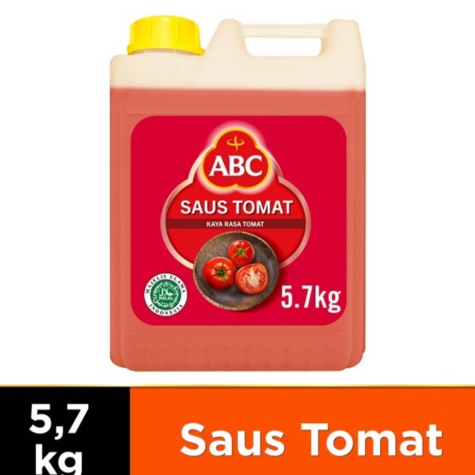 

BARANG TERLARIS Abc saos tomat jerigen Uk 5.7 kg