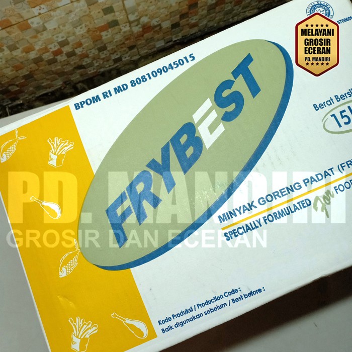 

BARANG TERLARIS FRYBEST 15 KG / MINYAK PADAT - BEKU / MINYAK GORENG PADAT