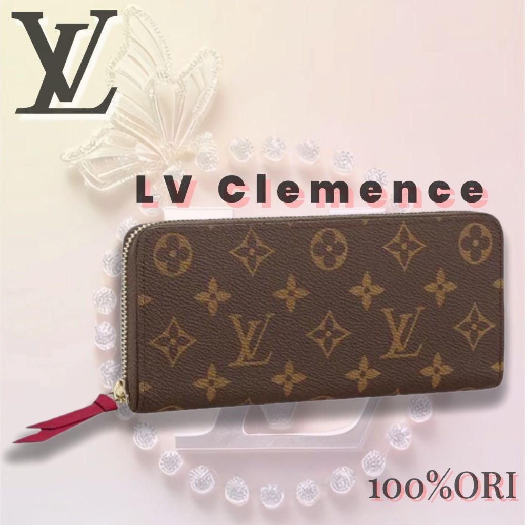 [100% Original] LV Louis Vuitton Dompet wanita/LV clemence Dompet wanita/Dompet wanita panjang
