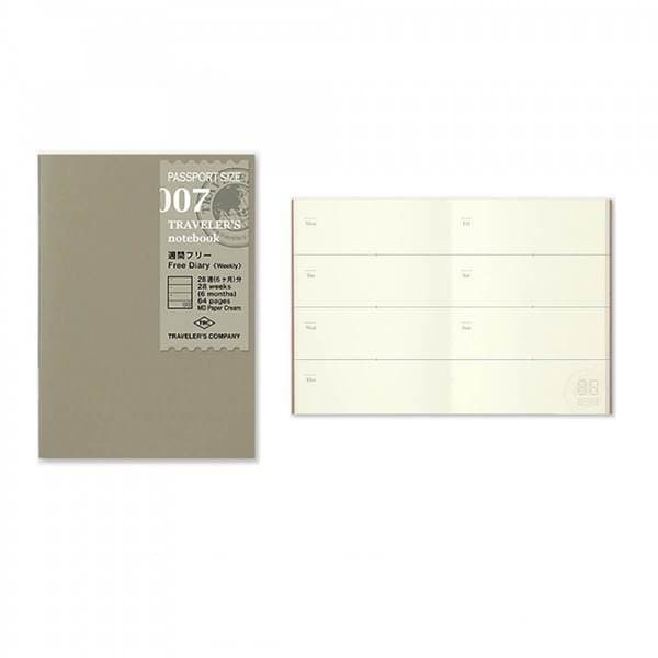 

BARANG TERLARIS Midori TRAVELER'S Passport Notebook // Refill 007 : Free Diary Weekly