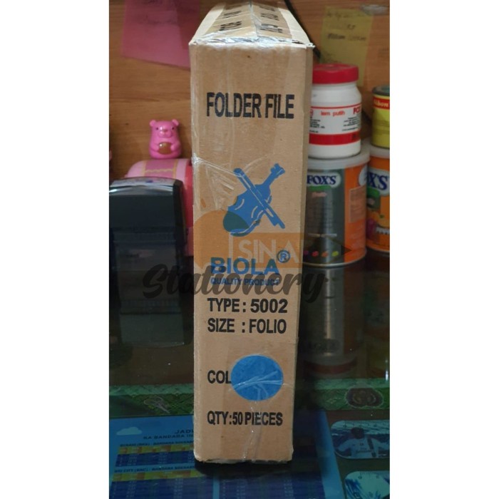 

BARANG TERLARIS Map biola 5002 biru tua 1pak isi 50pc