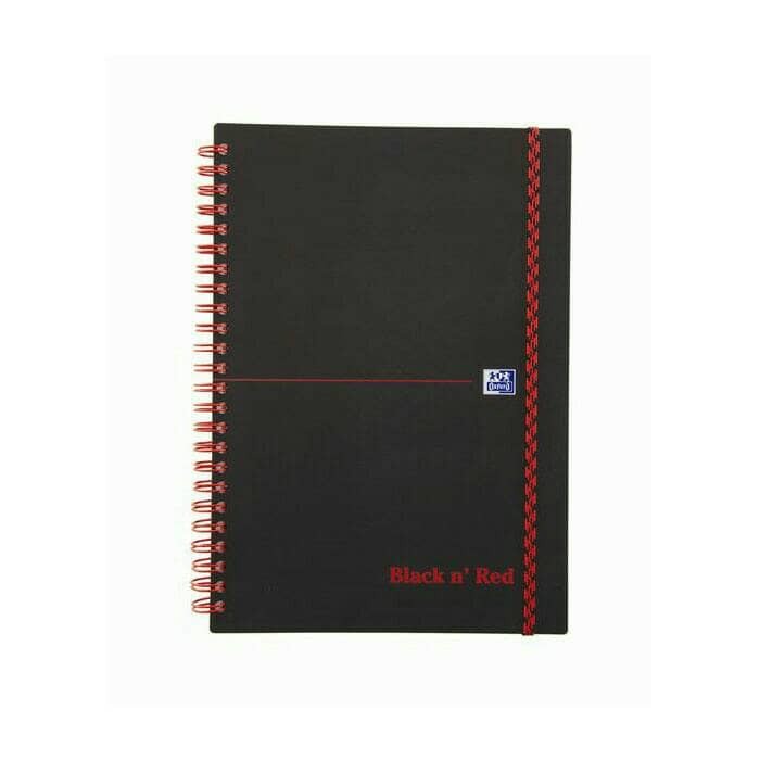 

BARANG TERLARIS Professional Notebook A5 squared Black n'red Oxford
