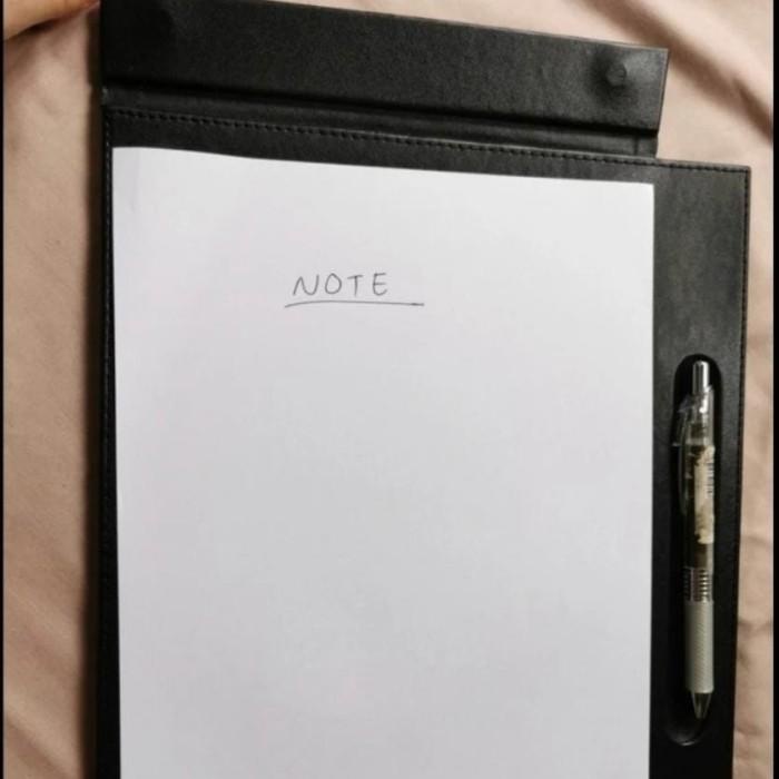 

BARANG TERLARIS Leather Notepad A4 Alas Meeting Hotel Kantor Stationary Kertas