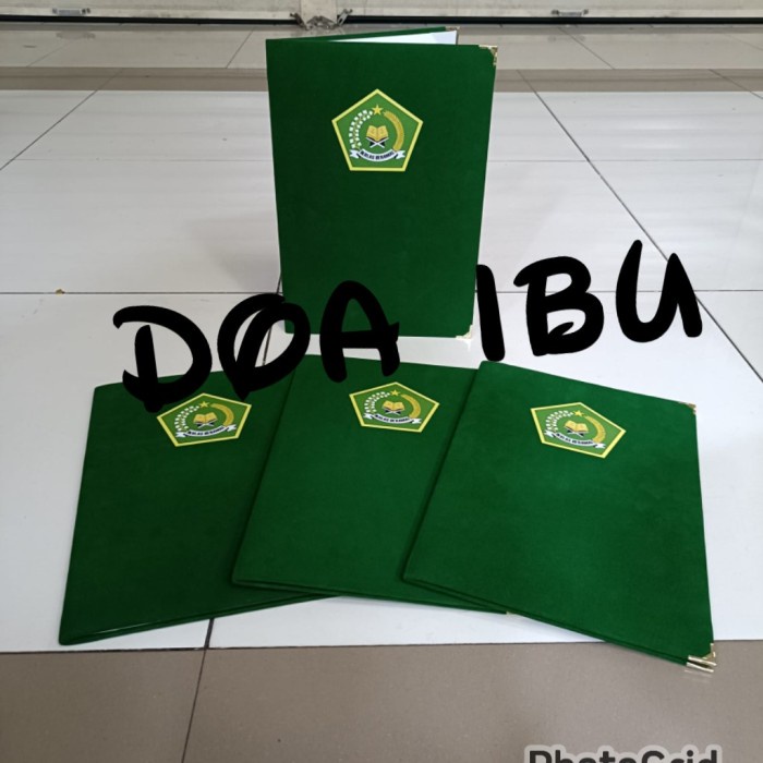 

BARANG TERLARIS map kantor map bludru upacara logo Kementerian Agama ukuran F4