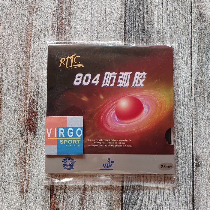 BARANG TERLARIS Friendship 804 RITC karet rubber bat bet pingpong antispin