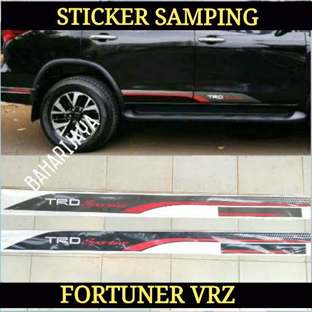"TOP" STIKER TRD FORTUNER VRZ