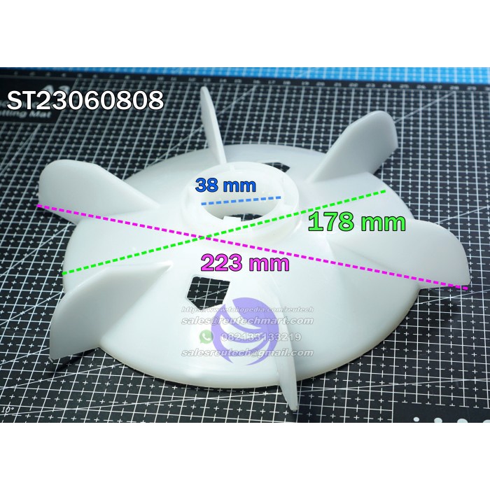 Kipas Dinamo Y132-4.6.8 Y 132-4.6.8 Y132-468 Fan Blade Motor Y132 Y 132