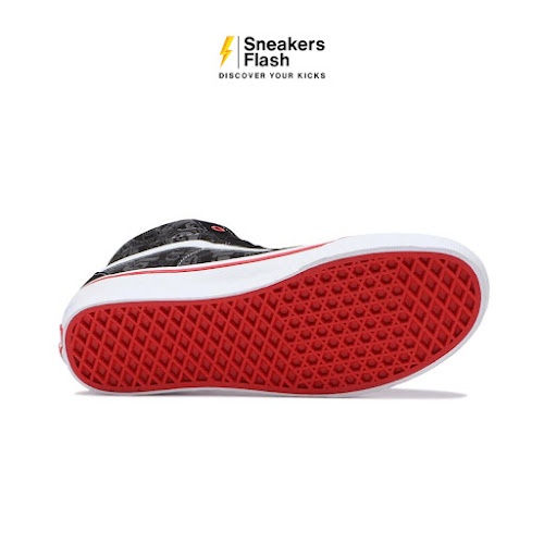 VANS X Our Legends Sk8 Hi Black White Red Sepatu Sneakers Pria - VN0A4U3DY09 - Size 40.5