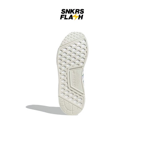 ADIDAS Nmd R1 Cloud White Green Sepatu Sneakers Unisex - GX9885 - Size 44.7