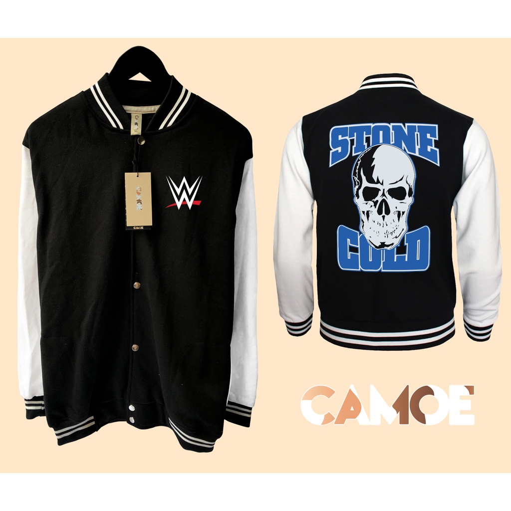 Jaket Baseball Varsity WWE Wrestling Stone Cold Steve Austin The Texas Rattlesnake