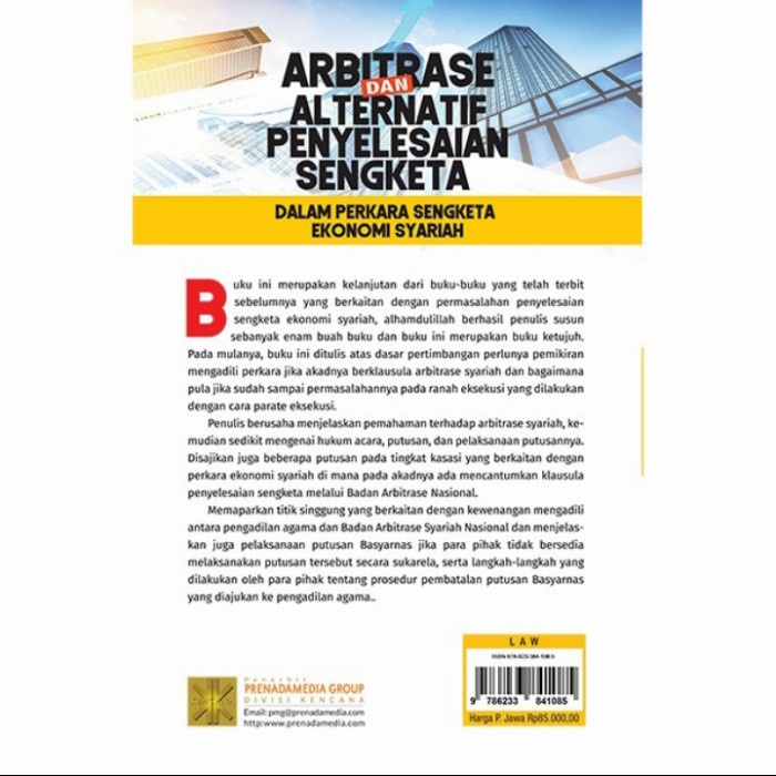 

SALE !!! BUKU ARBITRASE DAN ALTERNATIF PENYELESAIAN SENGKETA PROF. AMRAN SUADI READYY