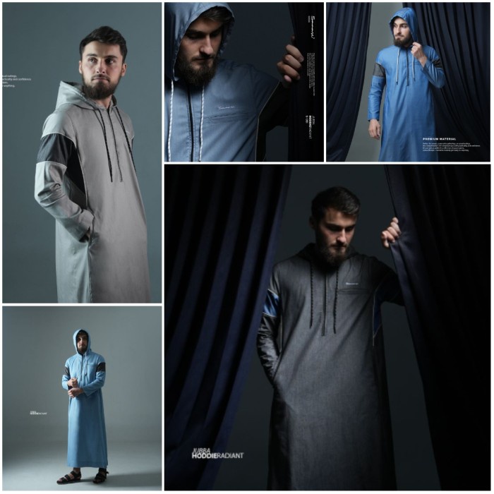 New Jubah Hoodie Samase Premium Material Jubah Gamis Pria Hoodie Lengan Panjang Jubba Samase S 051
