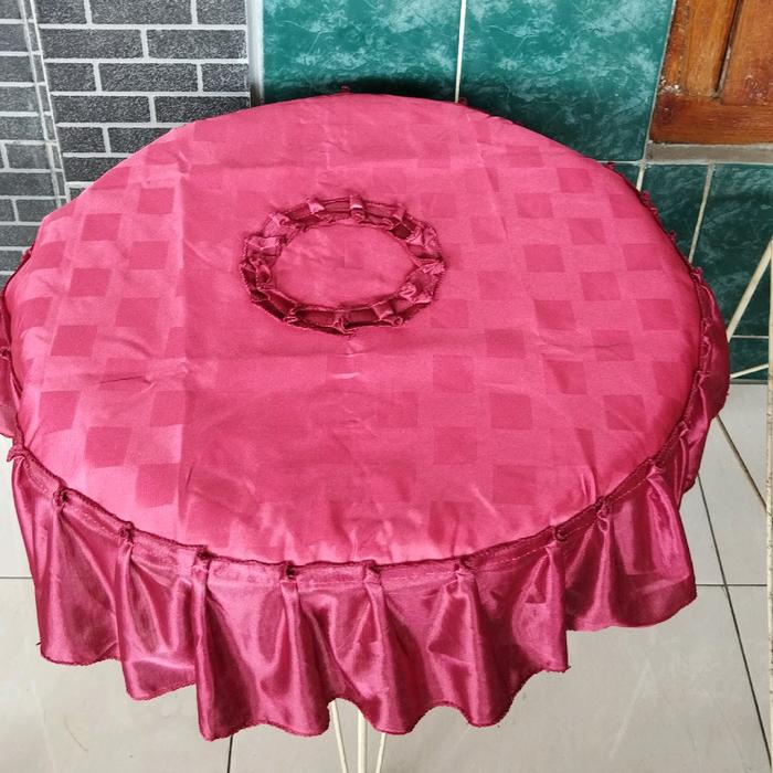 New- taplak meja teras bulat minimalis diameter 60cm/taplak meja teras bulat Square