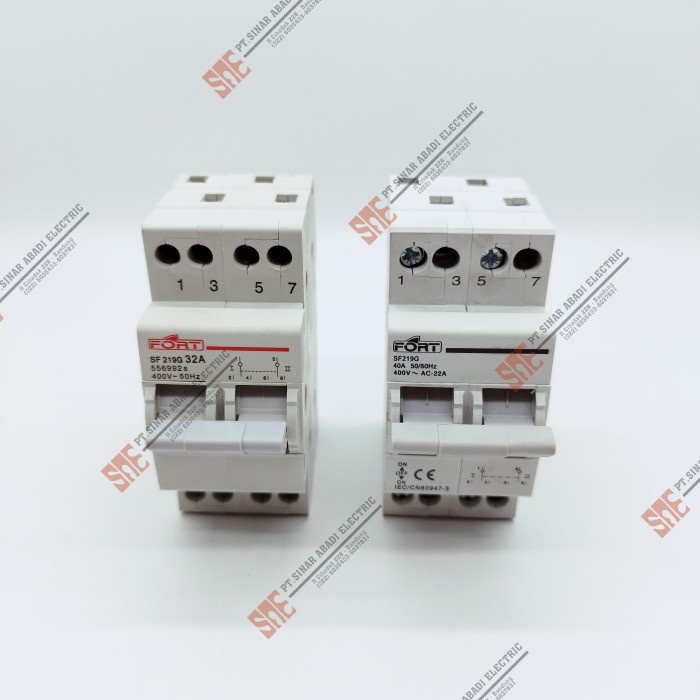 MCB COS Change Over Switch Fort 32A 40A 2P Pole / Genset PLN