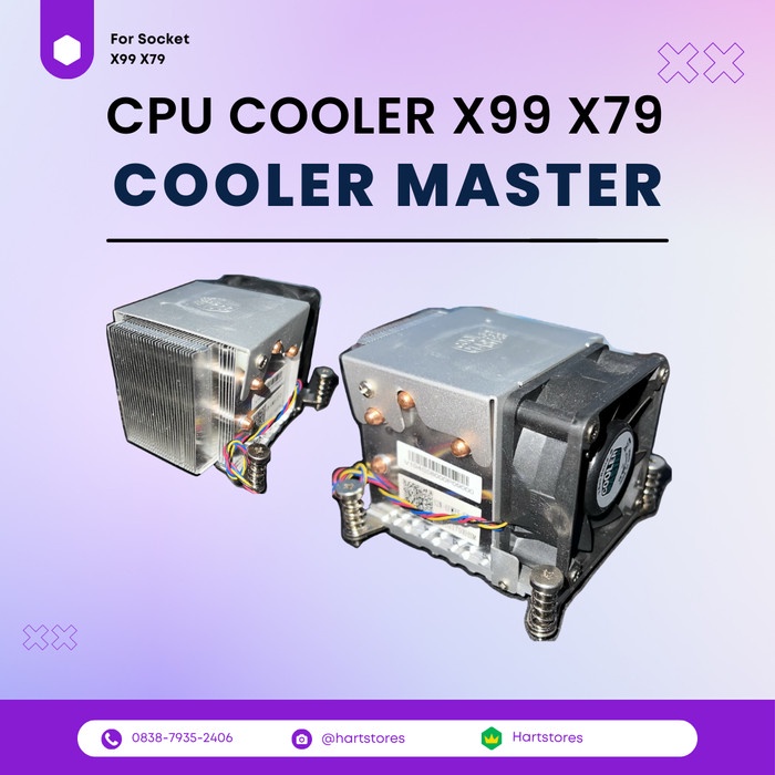 Ready CPU Fan cooler heatsink 2U Cooler Master X99 X79 LGA2011 LGA2011-3