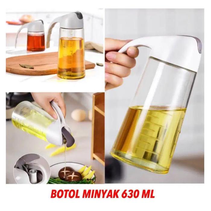 TERBARU Botol Minyak Goreng Kaca Tempat Wadah Minyak Goreng Alat Peralatan Dapur Masak plastik oil