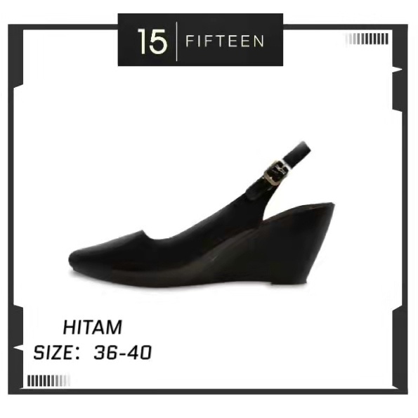 15 SHOP --- Sepatu Tali Wedges Wanita Glossy Tinggi Jelly Shoes Wanita / Miuccia -JaminanMutu