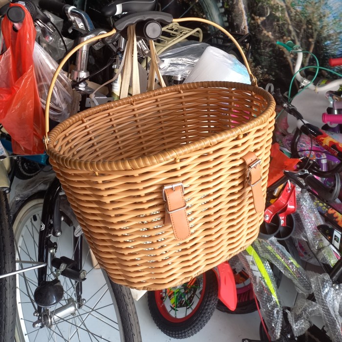 PREMIUM Keranjang Sepeda Polygon Sierra Oosten Classic Rotan Vintage ORI