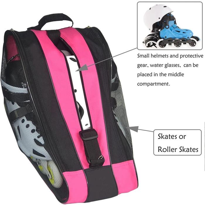 PREMIUM Tas Sepatu Roda Anak Bahan Kain Oxford Tas Sepatu Roda Inline Skate Tahan Aus Breathable