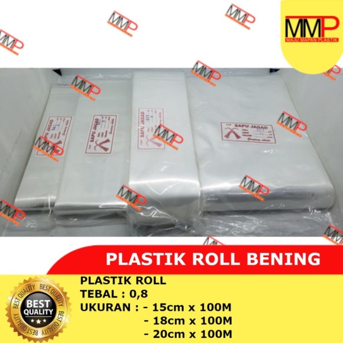 PREMIUM Plastik PP rol Sapu Jagad / Plastik bening roll tebal 08