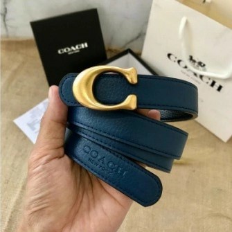 Coach Leather Women'S Belt Ikat Pinggang Wanita Premium 3 Warna Sb Promo