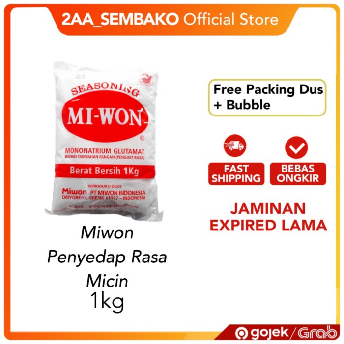 

Promo Terbatas Micin Miwon / Penyedap Rasa / Vetsin Miyon 1 Kg Aman