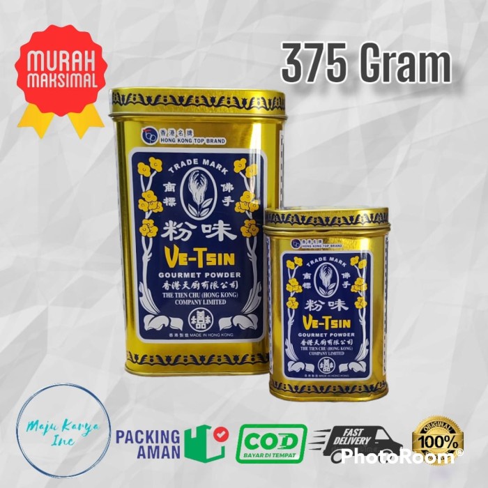 

Promo Terbatas Vetsin Hongkong Gourmet Powder 375 G / Ve -Tsin Micin Penguat Rasa Aman