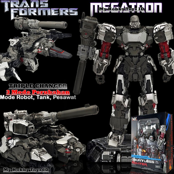 Action Figure Robot Transsformers Megatron Transformasi 3 Mode Robot Mobil Tank Pesawat Optimus