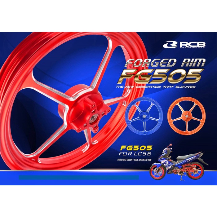 velg rcb fg 505 jupiter mx series forged rims