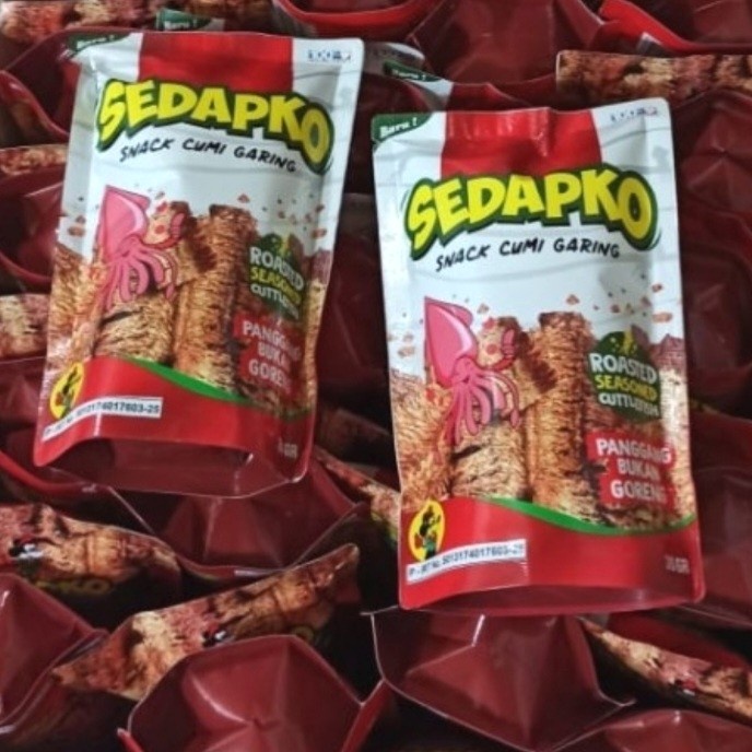 

SNACK CUMI GARING SEDAPKO / CEMILAN JUHI PANGGANG SEDAP GARING 30gram