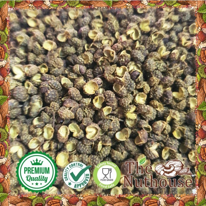 

Promo Terbatas 250Gr Green Sichuan Peppercorn / Lada Hijau / Mala Hua Jiao [Premium] Aman