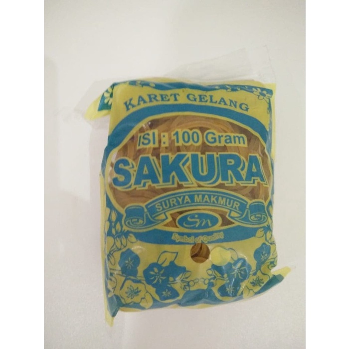 KARET GELANG KUNING KECIL/ KARET GELANG ISI 100 GRAM