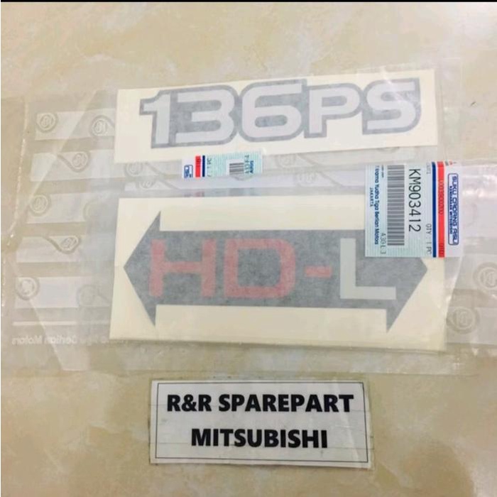 

Promo Sticker 136Ps Hd-L / Tulisan 136Ps Hdl Label 136Ps Hdl Km902111 & Km903412 Asli Original 100%
