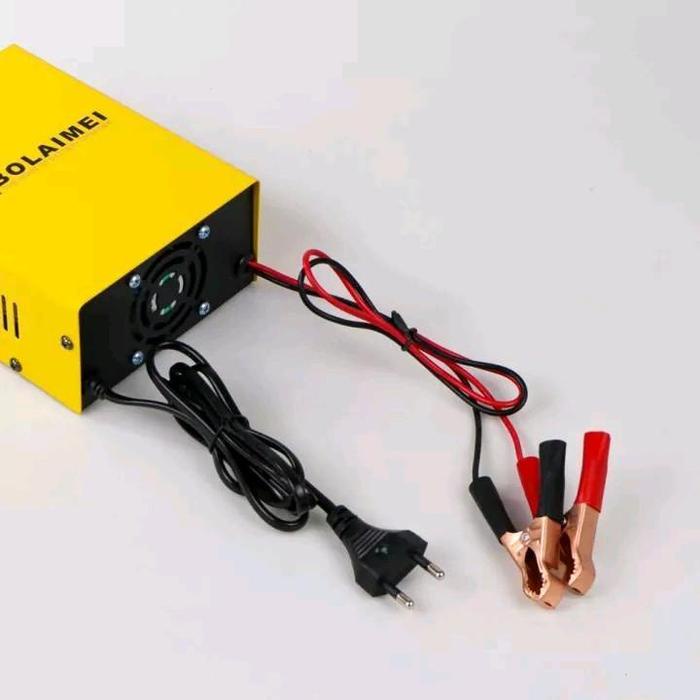 Terbaik Bayar Di Tempat Casan Aki Mobil Motor 12 Dan 24 Volt 200Ah 250 Watt Cas Otomatis Carger