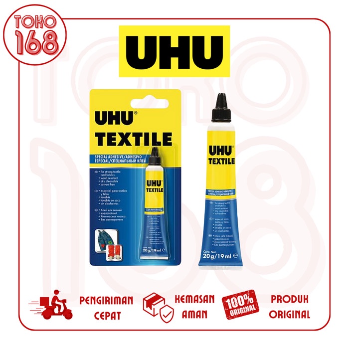 

Ready Stock Uhu Textile Liquid Glue/Lem Cair Kain/Bahan 19 Ml (Tube) Cod
