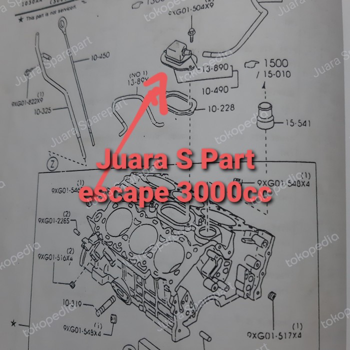 VALVE PCV FORD ESCAPE 3000CC FORD ESCAPE V6 VALVE PCV ORIGINAL