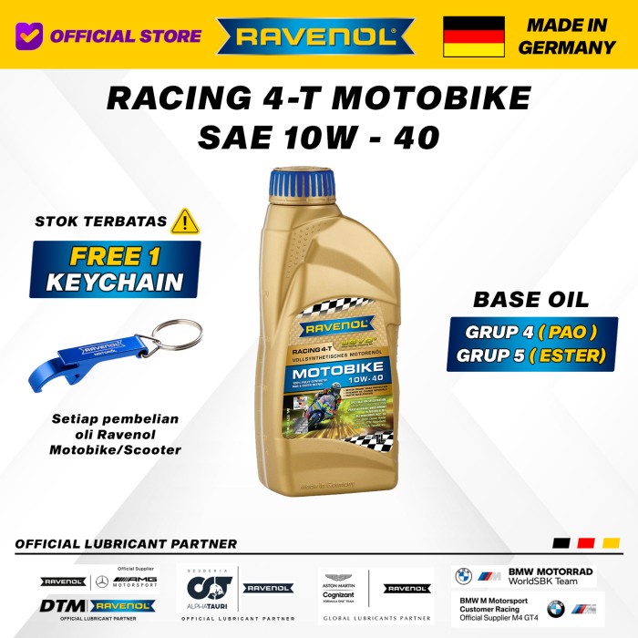 READY RAVENOL Racing 4-T Motobike SAE 10W-40 ( USVO )