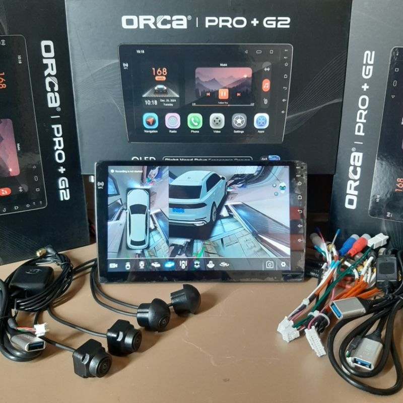 HEAD UNIT ANDROID 9 INCH ORCA PRO+ G2 NFC + KAMERA 360 ANDROID 9" ORCA PRO G2 NFC RAM 6/256 GB ORCA