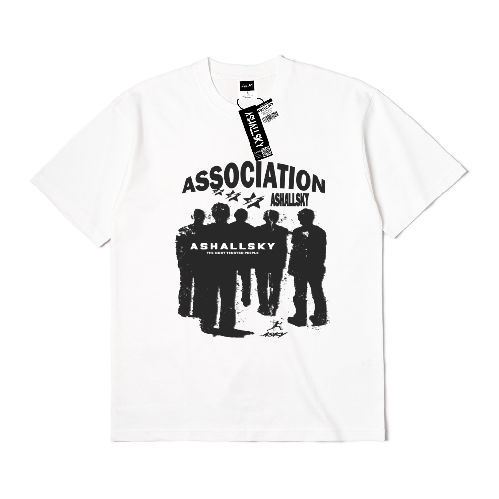 【COD】Ashall.Sky Kaos Distro Pria Baju Distro Pria Baju Kaos Distro Warna Putih Association