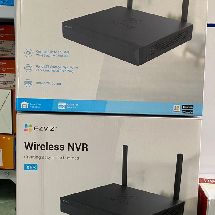 NVR EZVIZ X5S-8W WIRELES NVR H.265 UP TO 8MP CAMERA EZVIZ / NVR 4 CH / NVR 8CH