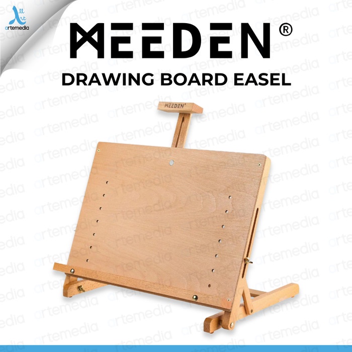 

BISA GRAB! Meeden Drawing Board Easel Artist Display Table Top Papan Gambar